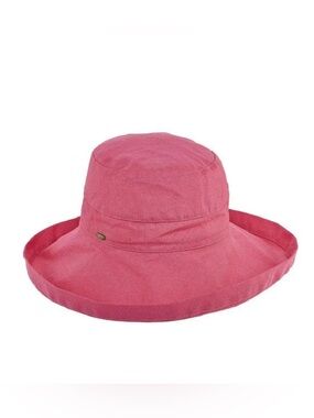 Scala Giana Bucket Hat Floppy 4 1/2" Floppy Brim Sun Cotton Pink Gorpcore Summer